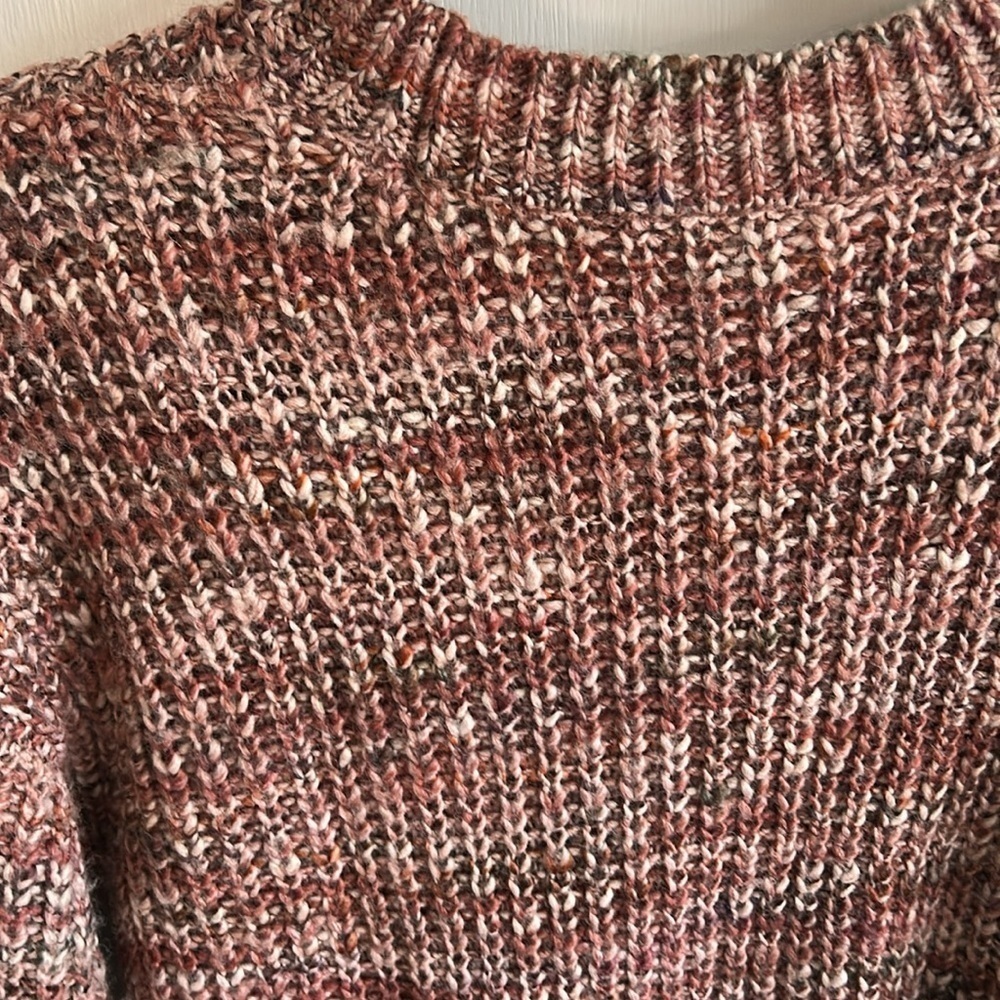 LOFT Multicolored Stitchy Sweater Size medium - Picture 5 of 7